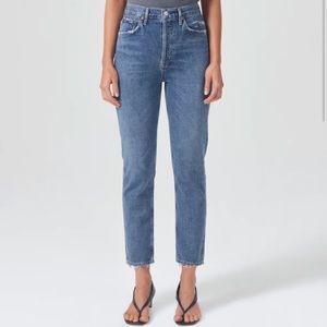 AGOLDE Riley High Rise Straight Crop